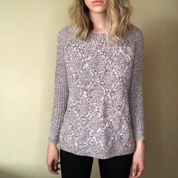 [Faded Glory] Rainbow Knit Sweater - Picture 6 of 7